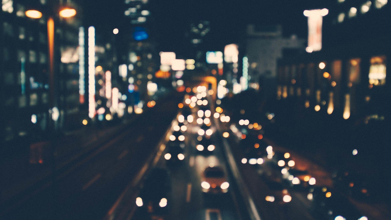 Cityscape Urban Night City Road Blur вид на шоссе в городе макро размытие картинки