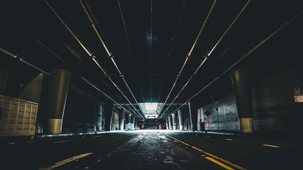 Underground Auto Tunnel Urban City Подземный туннель в городе